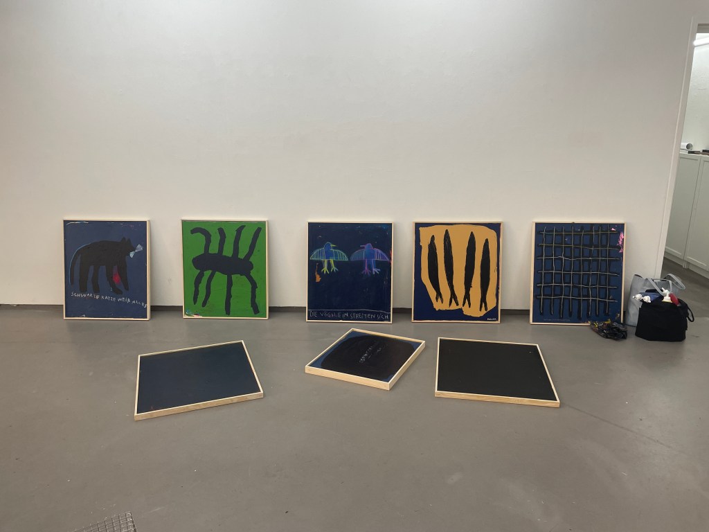 Galerie „Labor“ Wenzel Rehbach und Alfred Rehbach „Flohwalzer“ Aufbau